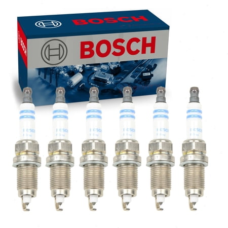 6 pc Bosch Double Platinum Spark Plugs compatible with Dodge Charger 3.5L V6 2006-2010