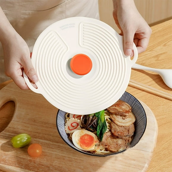 Couvercles Alimentaires en Silicone, Couvercles Extensibles, Ensemble de 3, Réutilisables, Compatibles Micro-Ondes, Couvercles pour Bols, Assiettes et Casseroles pour un Rangement Frais