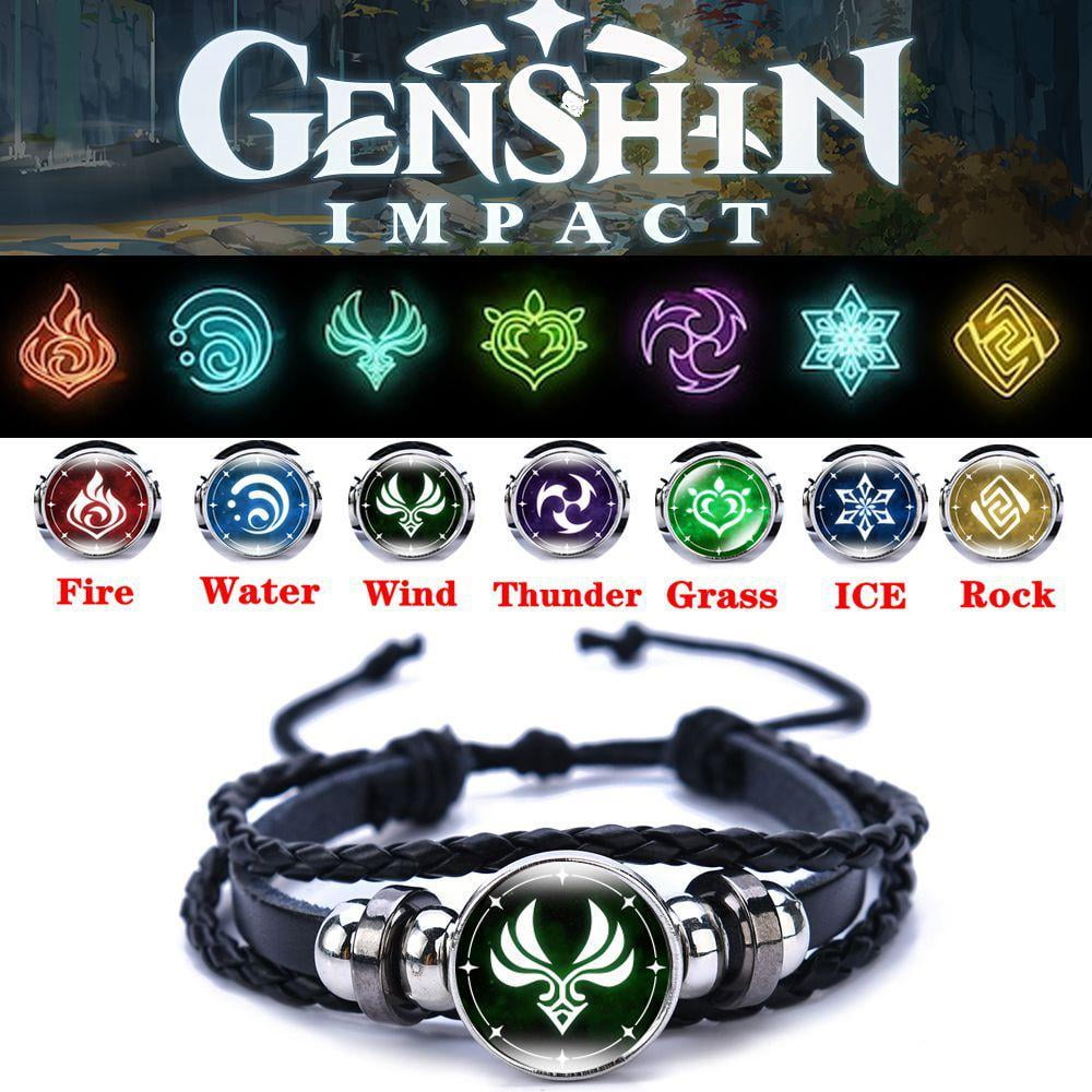 Genshin Impact Leuchtarmband Armband Wind Thunder Element Einstellbares Geschenk