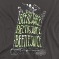 thumbnail image 2 of Beetlejuice Headstone Name Unisex Adult T-Shirt, Charcoal, 3X-Large, 2 of 6