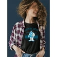 thumbnail image 2 of Taste the Fun Frozeti Dippin' Dots Retro Yeti Graphic Women's T-shirt, 2 of 4