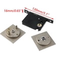 thumbnail image 3 of SHIQI-1 Pack Pocket Door Lock Hardware Sliding Door Lock with Color Coded Indicators Square Flush Sliding Pocket Door Lock, 3 of 4