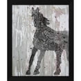 thumbnail image 2 of Alicia Ludwig 15x18 Black Modern Wood Framed Wall Art Titled - Unbridled II, 2 of 6