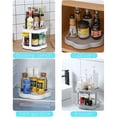 thumbnail image 4 of Plato giratorio para especias, armario de 2 niveles, estante para especias, almacenamiento de cocina, organizador de estante para especias, gabinete de almacenamiento pequeño y Etagere, 4 of 5