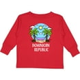 thumbnail image 3 of Inktastic Summer Vacation in The Dominican Republic Boys or Girls Long Sleeve Toddler T-Shirt, 3 of 5