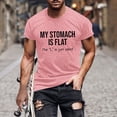 thumbnail image 2 of Afuyipoi Men's T-shirts,Relaxed Casual Crew Neck Summer Graphic Tees Pink 2XL, 2 of 6