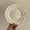 White plate 19.7cm, variant on PTSPLLMY 1 piece two colors Korea cute pink embossed bear ceramic single household snack bowl yogurt breakfast oatmeal rice bowl