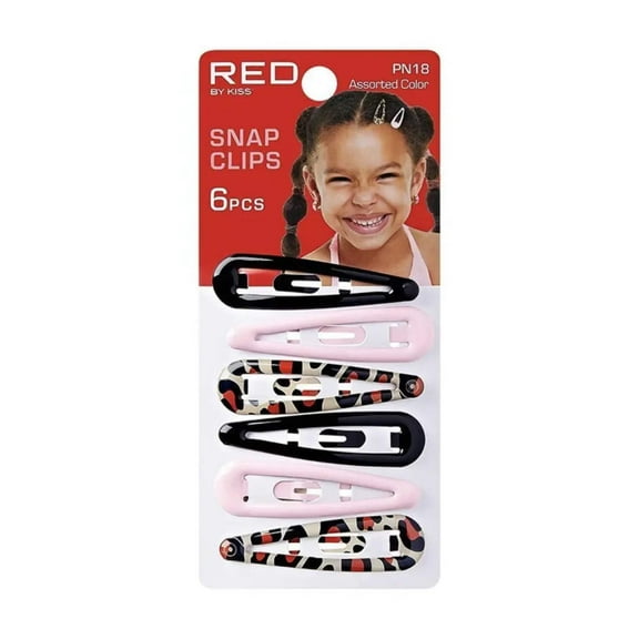 Red by Kiss Kids Snap Hair Clips - 6 pcs