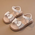 thumbnail image 2 of Gubotare Toddler Girl Sandals Toddler Boys Girls Buckle Sandals Comfort Open Toe Sandal with Adjustable Back Strap Sizes 13.5 (Beige,Little Kids 13.5), 2 of 9