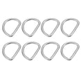 thumbnail image 1 of Anillos en D de metal Uxcell, anillos en D de acero inoxidable 304, anillos en D sólidos soldados, accesorios de bricolaje para collares de perros 4x30mm, 1 of 6