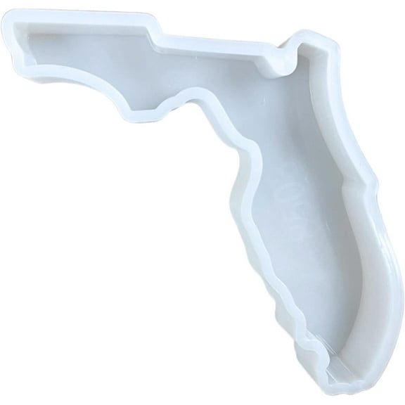 Florida State Shape FL Car Freshie Silicone Mold 4.25 x 3.25 x 0.8 inches for Scented Aroma Beads Southern State Shapes Beach Summer Tropical Oven Safe Bake up to 450 F Freshie Supplies