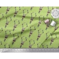 thumbnail image 3 of Soimoi Green Rayon Fabric Wreath Floral Print Sewing Fabric Yard 58 Inch Wide, 3 of 3
