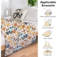 thumbnail image 4 of Fall Throw Blanket Fall Decor Blanket Autumn Pumpkin Leaves Farmhouse Truck Flannel Fleece Throw Blanket for Couch Super Warm Cozy Plush Lightweight Seasonal Bedding Blanket for Kids Adults 40"x50", 4 of 6