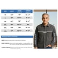 thumbnail image 2 of Turtle Bay New York Men's Grey Heathered Fleece Overshirt with Chest Pockets and Tortoise-shell patterned Buttons, 2 of 5