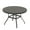 Black, variant on Outdoor Round Patio Dining Table for 4-6, All-Weather Durable Metal Table with Adjustable Umbrella Hole for Deck & Backyard, Sandstone Finish
