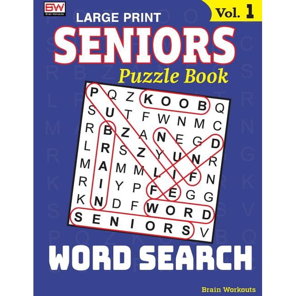 Seniors Puzzle Book Word Search, Specially Designed for Adults