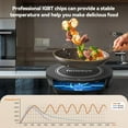 thumbnail image 2 of Precision Induction Cooktop, 10.25” Shatter-Proof Ceramic Glass, 6.5” Heating Coil, 45 Temps from 100°F to 500°F, 3 Wattage Settings 600, 900 & 1300 Watts, 2 of 5