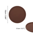 thumbnail image 2 of Unique Bargains 1 Set Water-repellent Heat-insulating Drink Coaster Coffee Color Silicone, 2 of 5
