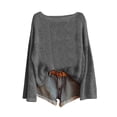 thumbnail image 1 of WZXFASHION Chandail en Tricot pour Femmes, Mode, Manches Longues, Col Rond, Blouse, Couche Chaude d'Hiver, Haut, Quotidien, Sorties, Chemises, Liquidation, Ventes Aujourd'hui, Aubaines, Prime, Chandail en Tricot, 1 of 3