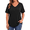 Black, variant on Plus Size Womens T Shirts V Neck Tunic Tops for Women Summer Short Sleeve Shirts Basic Tops