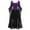 Purple, variant on Hvot&aat Renaissance Gothic Dress for Women Off Shoulder Lace Trumpet Sleeve Medieval Steampunk Halloween Costume Dresses