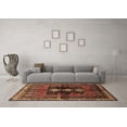 thumbnail image 3 of Ahgly Company Indoor Round Persian Brown Traditional Area Rugs, 4' Round, 3 of 4