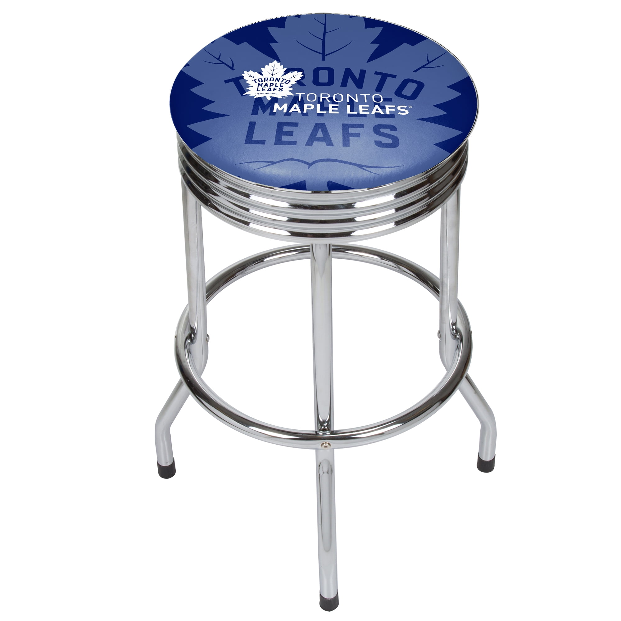 Nhl Chrome Ribbed Bar Stool Toronto Maple Leafs Com