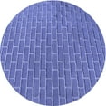 thumbnail image 1 of Ahgly Company Machine Washable Indoor Round Transitional Sky Blue Area Rugs, 6' Round, 1 of 7
