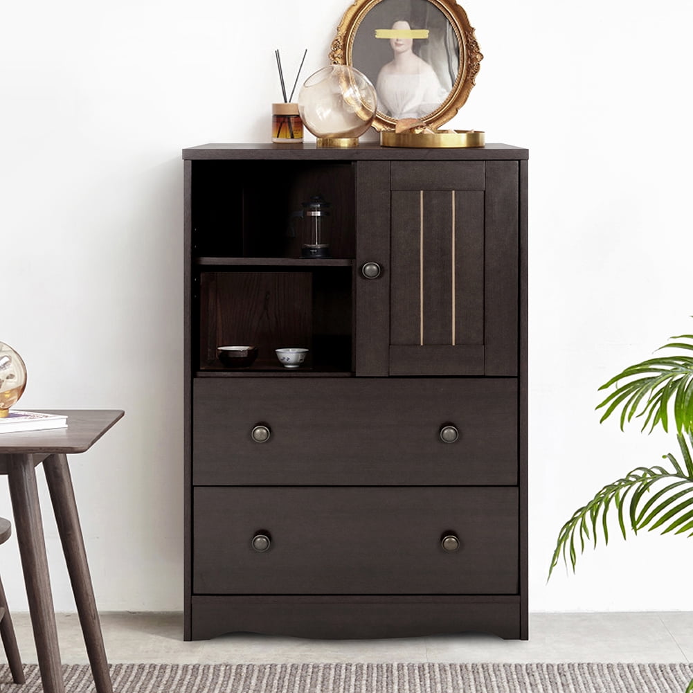 Kepooman Free Standing Floor Cabinet Bathroom Cabinet, Accent Cabinets, Wooden Sideboard with 2 Drawers Kepooman Free Standing Floor Cabinet Bathroom Cabinet, Accent Cabinets, Wooden Sideboard with 2 Drawers
