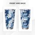 thumbnail image 3 of Picia Flower Pattern 20 oz Tumbler Stainless Steel Vacuum Insulated Coffee Ice Cup Double Wall Travel Flask Dual Lid Water Bottle, Eco-friendly Car Cup, 3 of 8
