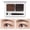 D, variant on Two-Color Eyebrow Powder - Waterproof Sweat-Proof 0.88oz, Smooth Fine Pigment, Natural Long-Lasting Makeup, Professional Brow Kit, Travel-Friendly, Matte and Shimmer, Women 1PC*2