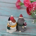thumbnail image 3 of 12 Casa de Estatuil Resina Animal Trabajo Hecho Decoración Gato de 2pcs gato de navidad Baoblaze Figuras de animales de la casa de muñecas, 3 of 5