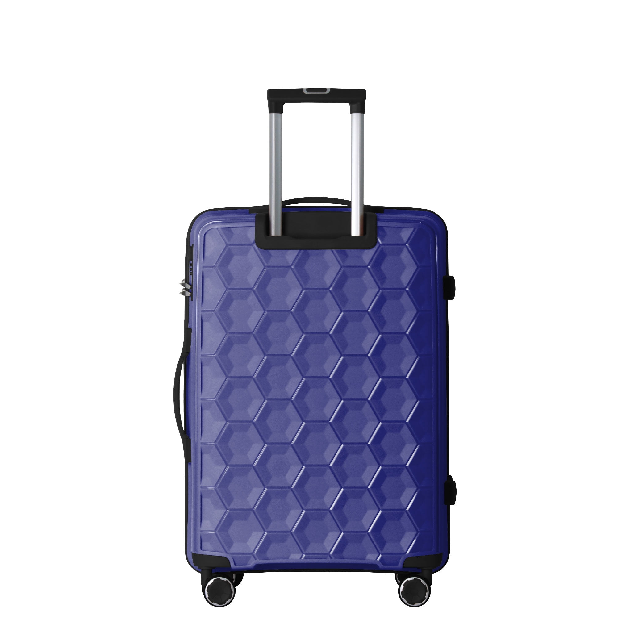 MAYEERTY 3-Piece Luggage Set, Lightweight Polypropylene Suitcases with TSA Lock & Spinner Wheels, Blue