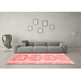 thumbnail image 3 of Ahgly Company Machine Washable Indoor Rectangle Abstract Red Modern Area Rugs, 2' x 5', 3 of 4