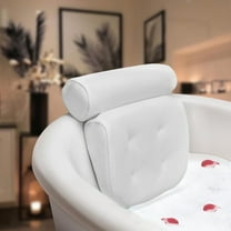 3D Mesh Bath Pillow Home Spa Pillow with 6 Suction Cup Fits for Bathtub Hot Tub