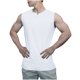 thumbnail image 2 of pstuiky Camisetas sin mangas para hombre, Camisa informal de color liso con cuello en V y botones sin mangas para hombre Tops elegantes para mujer xxl, 2 of 5
