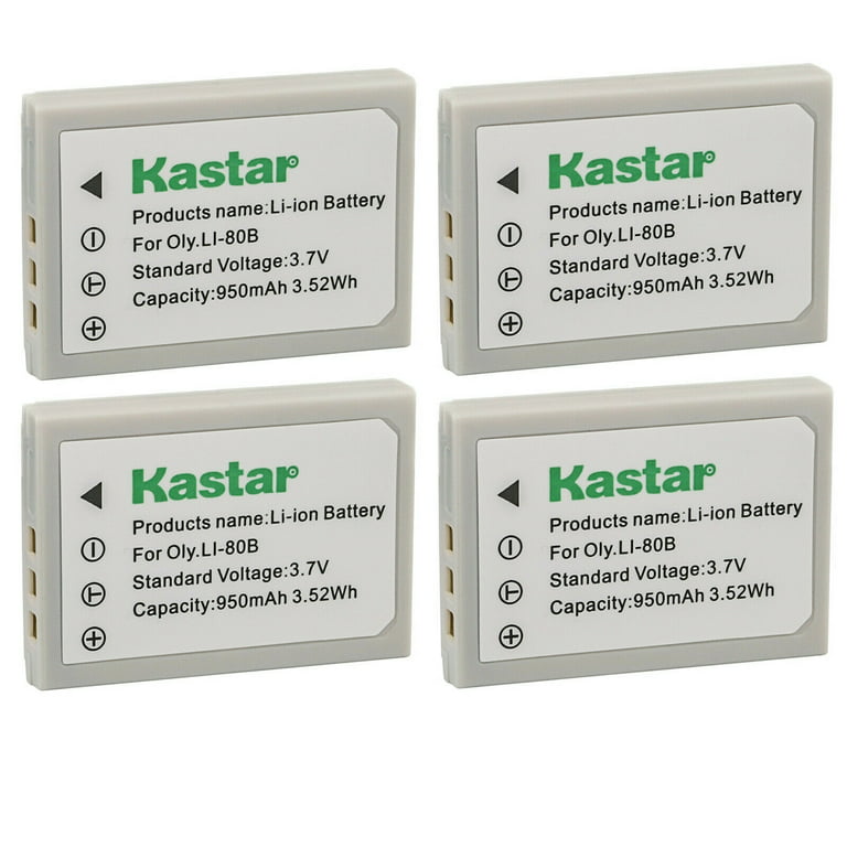 Kastar 4-Pack Battery Replacement for Voigtlander Virtus D4, Virtus D5,  Virtus D500, Virtus D6, Virtus D600, Virtus S6, MINOX DC 4211, DC 5222, DC