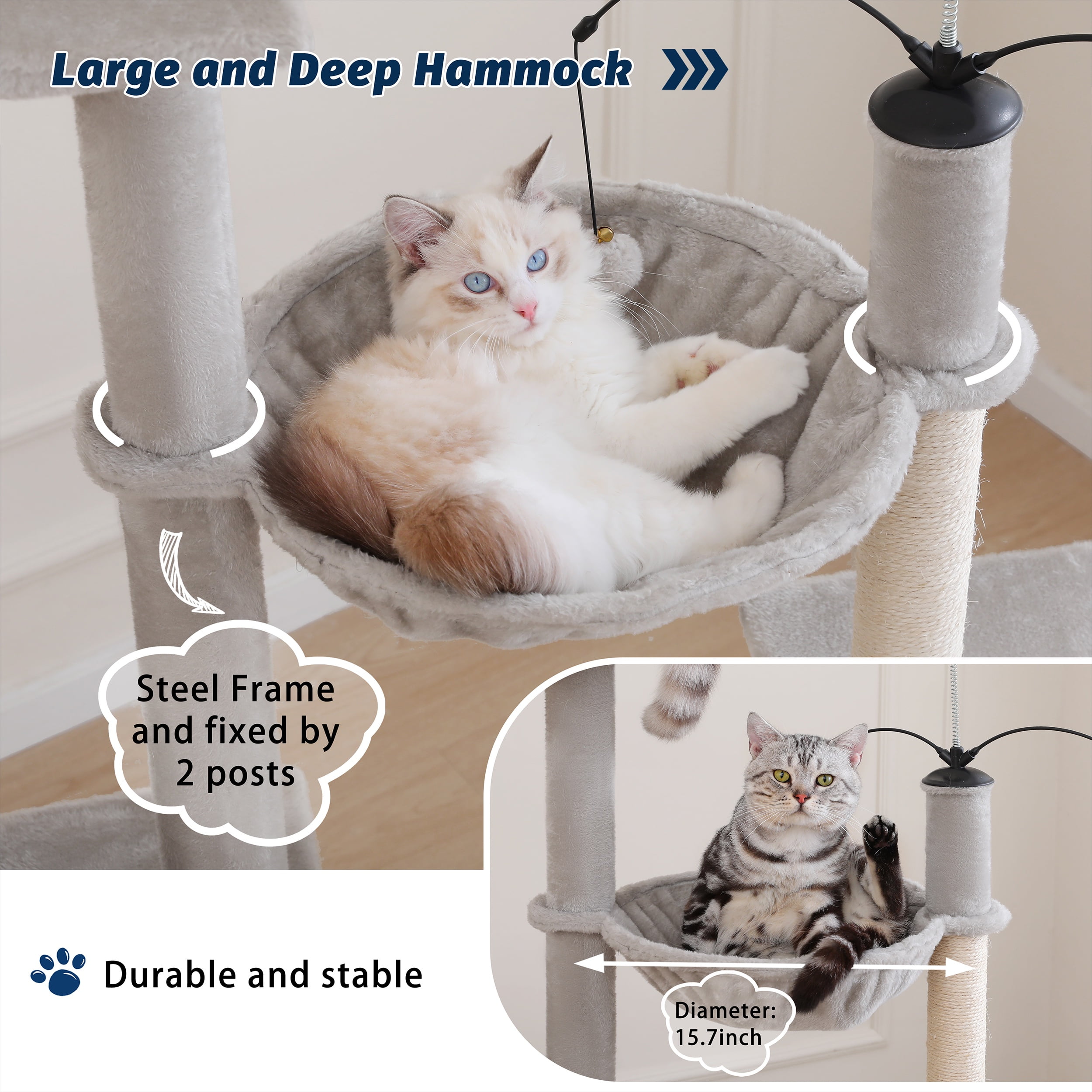 Cat tree hammock online