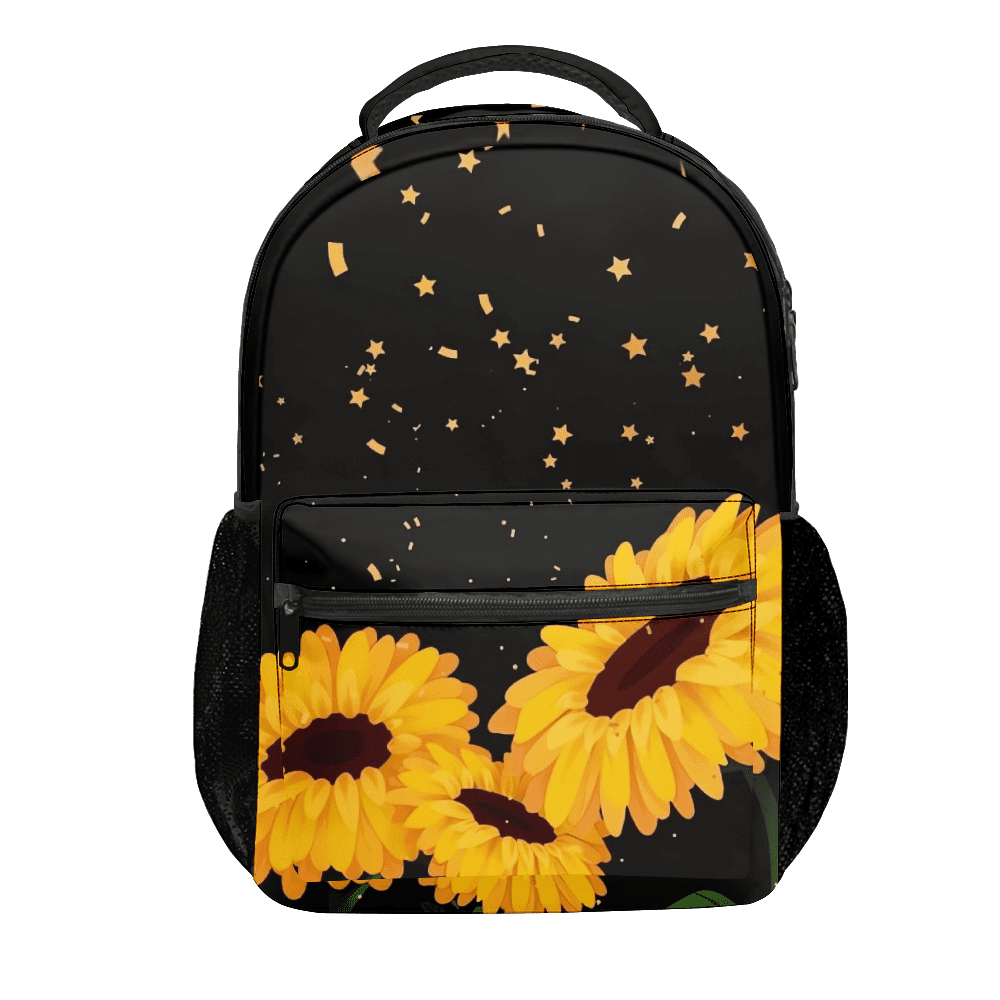 Sunflower Backpack Durable Daypack Bag For Teens Students - Walmart.com