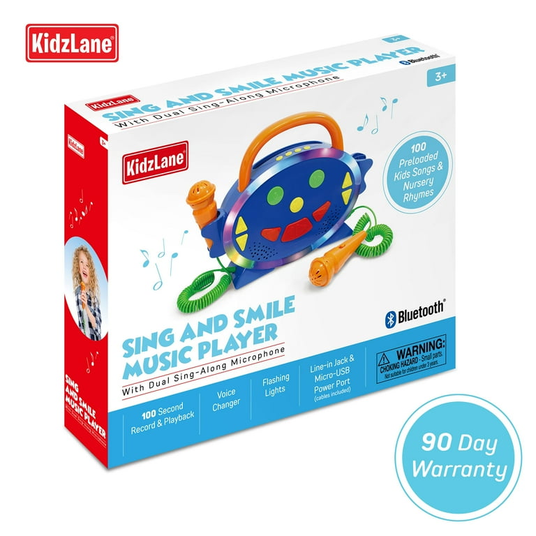 Kidzlane Wireless Bluetooth Karaoke Toy for Kids with 2