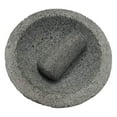thumbnail image 3 of Unbranded Molcajete Tejolote Mortar and Pestle Genuine Mexican Volcanic Lava Rock Stone Guacamole Maker 1 Count 8 Inch, 3 of 5