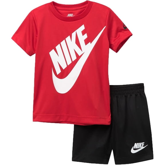 Nike Baby Boys' 2-Piece Shorts Set Outfit - University red, 18 Months