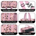 thumbnail image 3 of Teacher Tote Bag,Pink Cute Dachshund Dog and Love Heart Teacher Utility Tote Bag,Large Work Tote Bags for Women with Multiple Pockets,Top Zipper Closure,13.8x10.6x6.7 Inch, 3 of 5