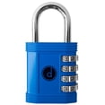 thumbnail image 1 of Código de 4 dígitos de Padlock Desired Tools, resistente a la intemperie, azul, 1 of 7