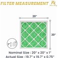 thumbnail image 2 of MervKing 20x20x1 Air Filter | MERV 13 | MPR 1500-1900 Ultra Max | 12-Pack | Pleated HVAC AC Furnace Replacement Air Filters | Actual Size: 19.7" x 19.7" x 0.75", 2 of 6