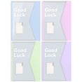 thumbnail image 2 of Linnome Useful A4 Transparent Plastic Document Bag 4 Pcs Waterproof Folder for Office Paper File Storage Organizer, 2 of 6