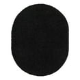 thumbnail image 3 of Unique Loom Solid Shag Collection Area Rug (8' x 10' Oval Jet Black), 3 of 7