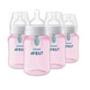 Philips Avent Anti-colic Baby Bottle with AirFree vent 9oz 4pk Pink, SCF404/44