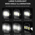 thumbnail image 3 of CNKOO Solar Searchlight Dual Light Source Searchlight Portable LED Spotlight Solar/USB Rechargeable Powerful Flashlight Waterproof Torch Light for Emergency, 3 of 8