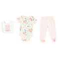 thumbnail image 2 of Chick Pea Baby Girl 3 PC Footed Pant Set, Sizes Newborn-9 Months, 2 of 2